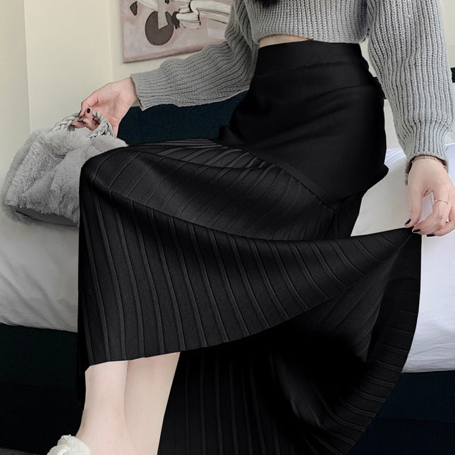 アシメプリーツロングスカート 3990