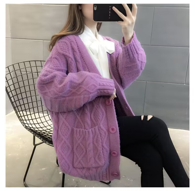ニットロングカーデ(3891)