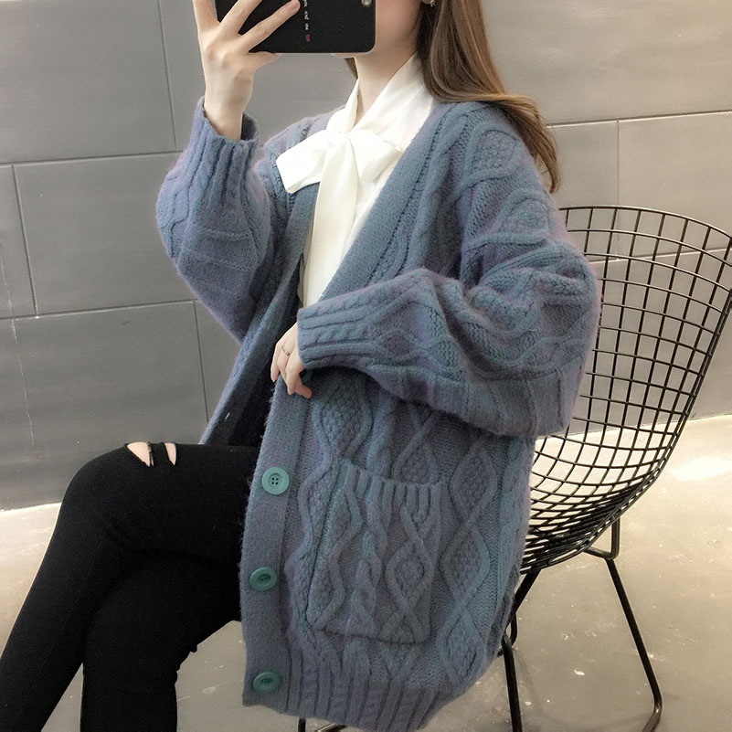 ニットロングカーデ(3891)