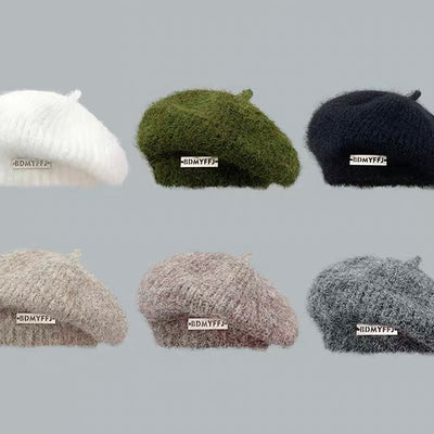 全6色　モヘアニットベレー帽　（3711）