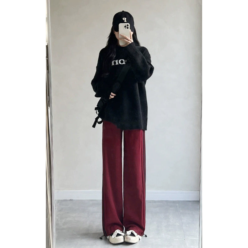 サイドラインワイドトラックパンツ 3958
