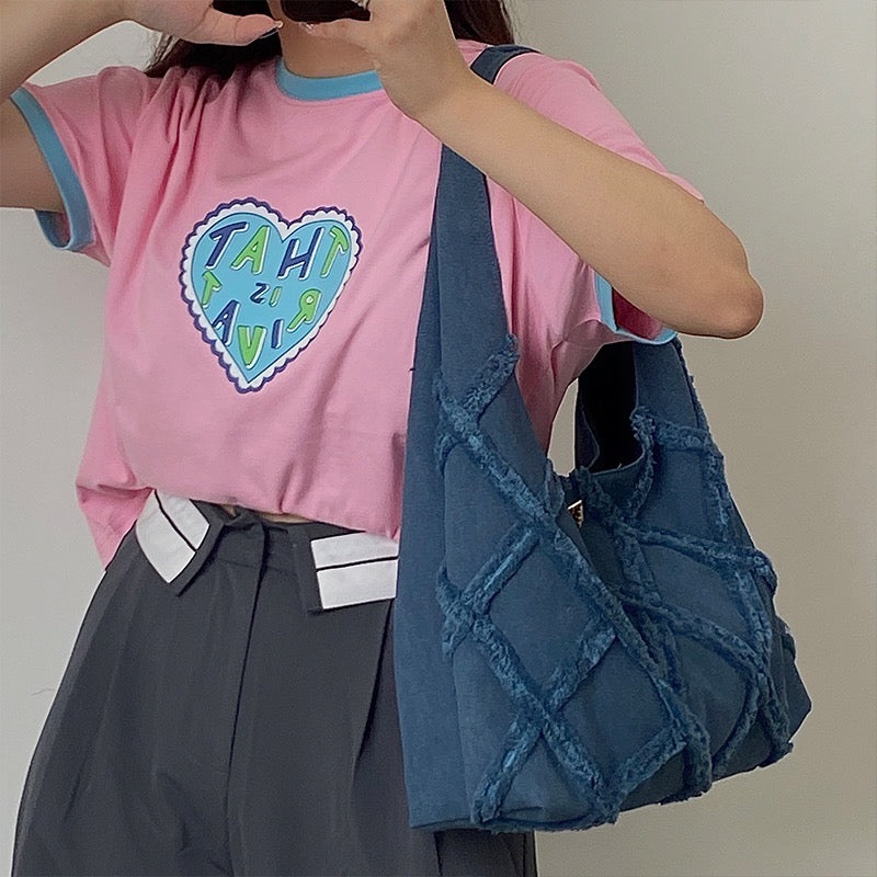 デニムキャンバスバッグ (3068)
