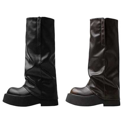 ロングルーズ厚底カバーブーツ 4001