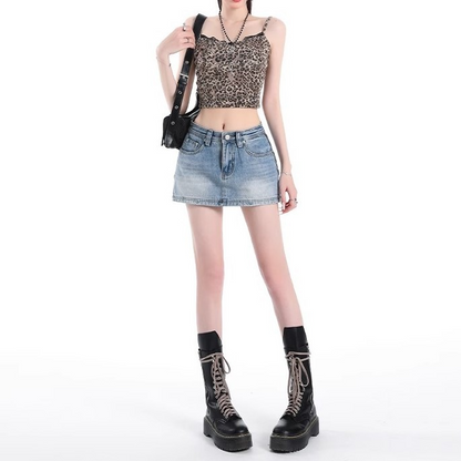 サイドジップ デニムスカパン 4020