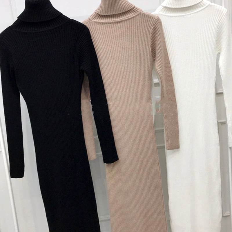 全3色　スリムフィットニットワンピース　（3775）