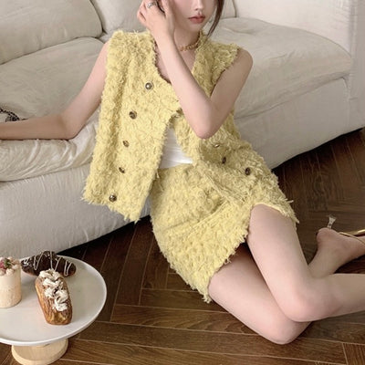 ノーカラー起毛セットアップ　（3554）