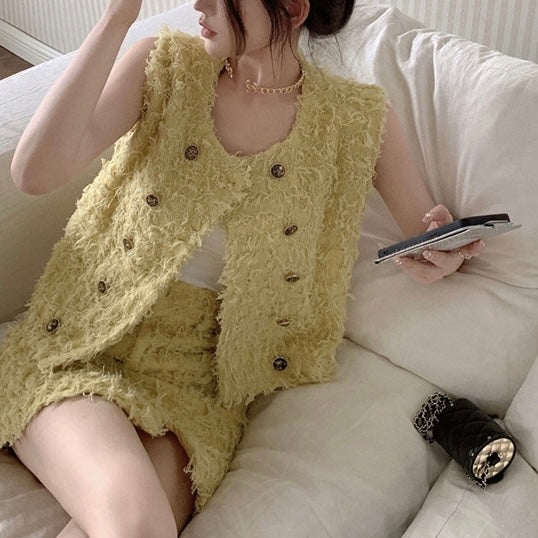 ノーカラー起毛セットアップ　（3554）
