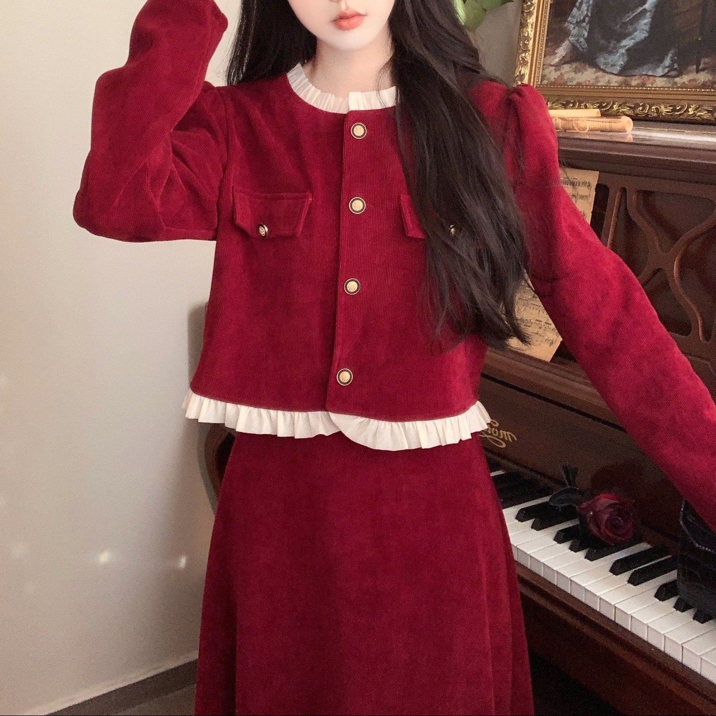 レトロクラシックワンピース　3993