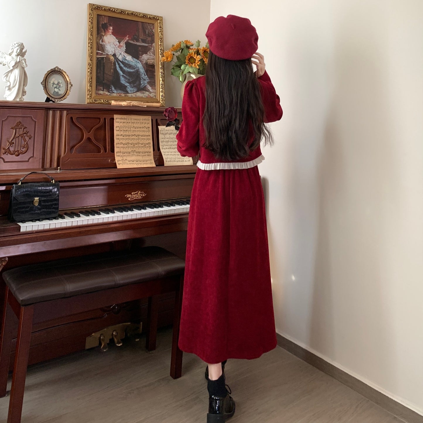 レトロクラシックワンピース　3993