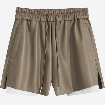 フェイクレザーショートパンツ 3924