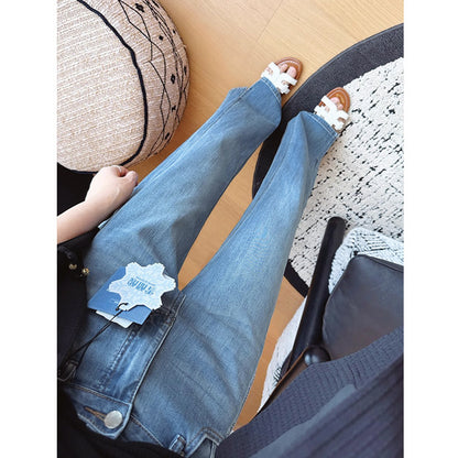 スリット入りストレートデニム 3932