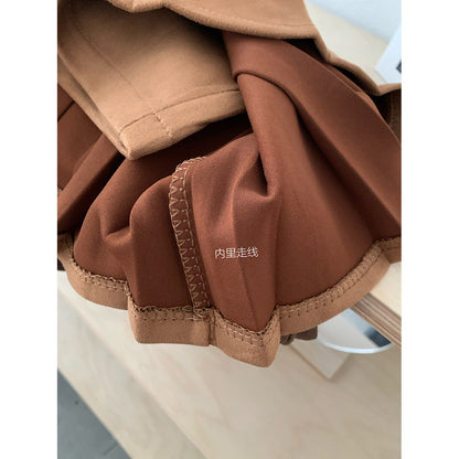 スエードプリーツスカート　4011