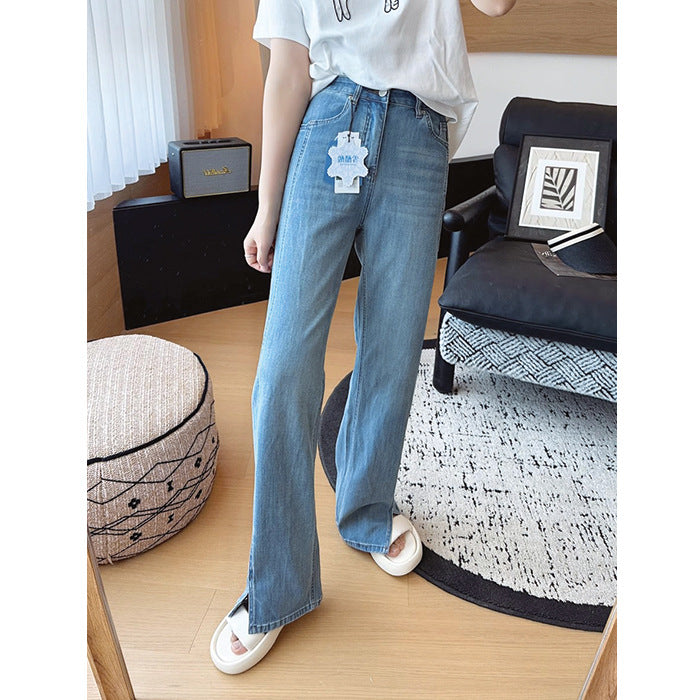 スリット入りストレートデニム 3932