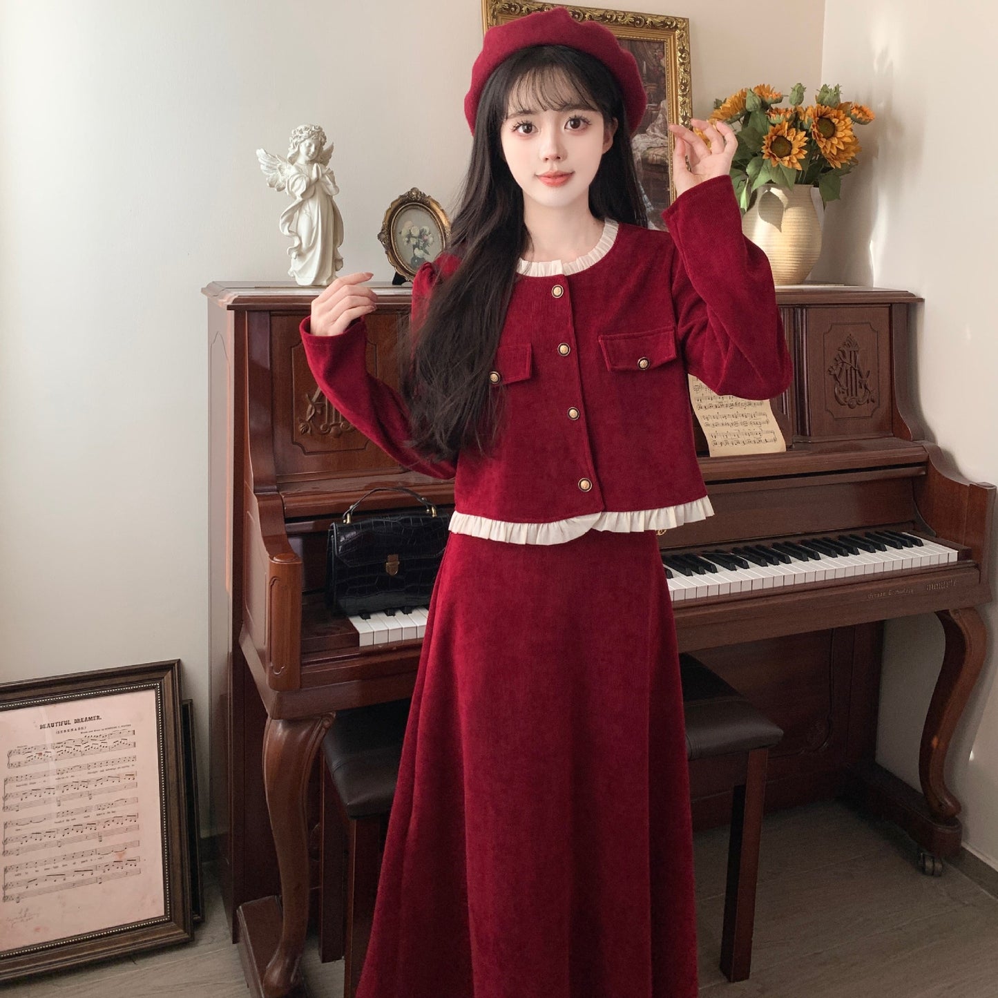 レトロクラシックワンピース　3993