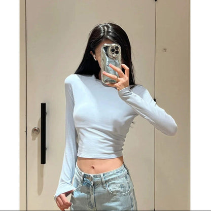 スリムフィットクロップドロンT 3956