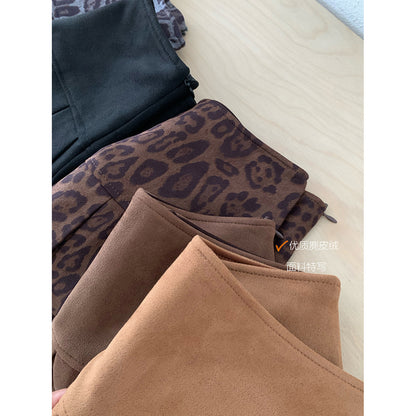 スエードプリーツスカート　4011