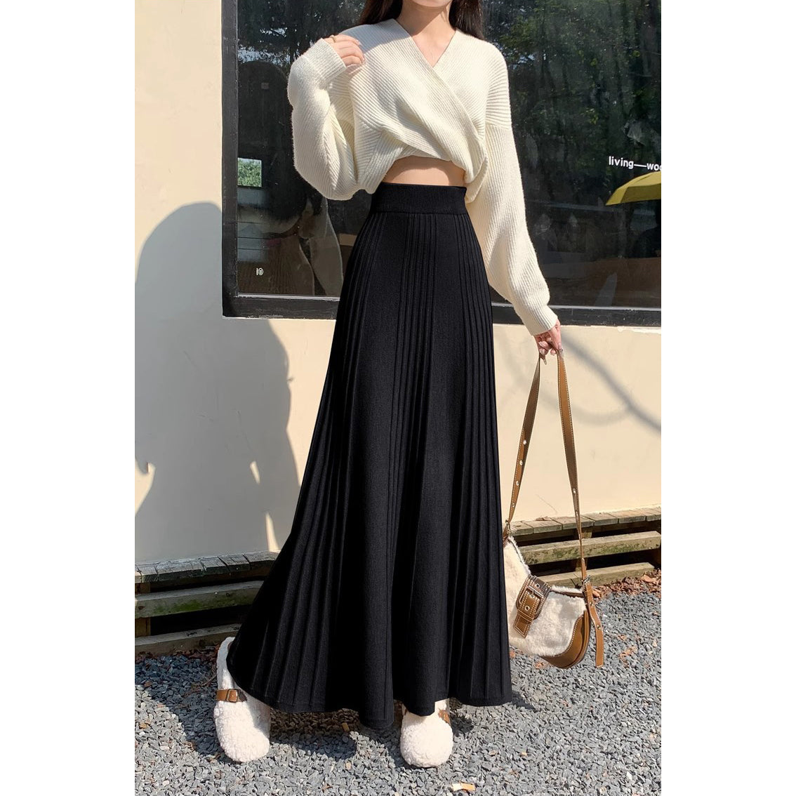 ナチュラルフレアスカート　3992