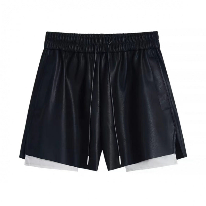 フェイクレザーショートパンツ 3924