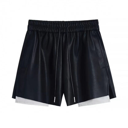 フェイクレザーショートパンツ 3924