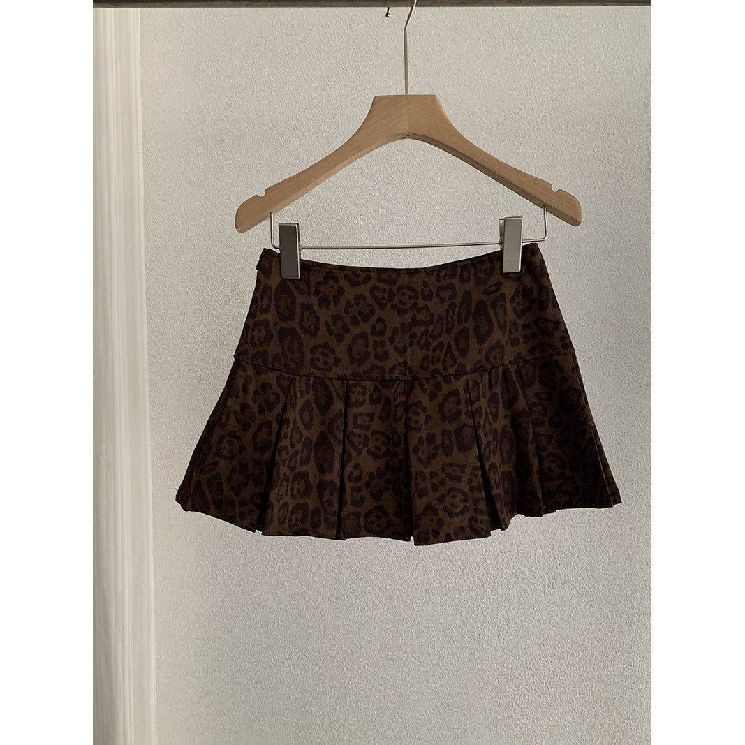 スエードプリーツスカート　4011