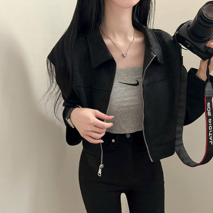 ジップショートジャケット 4009