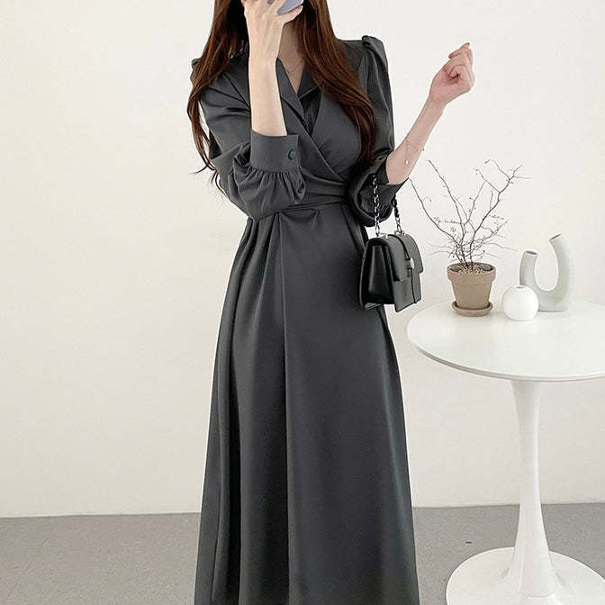 全2色 カシュクールシャツワンピース　（3389）